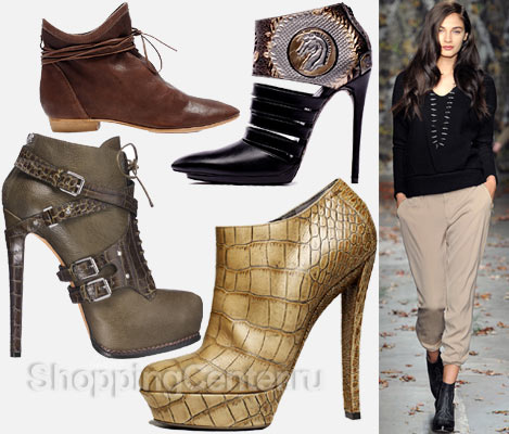 Модная обувь 2025. Модные женские ботильоны