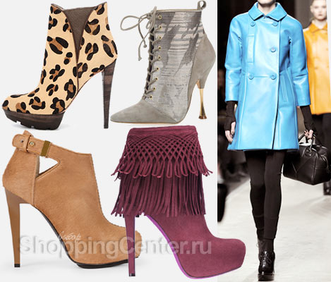 Модная обувь 2025. Модные женские ботильоны